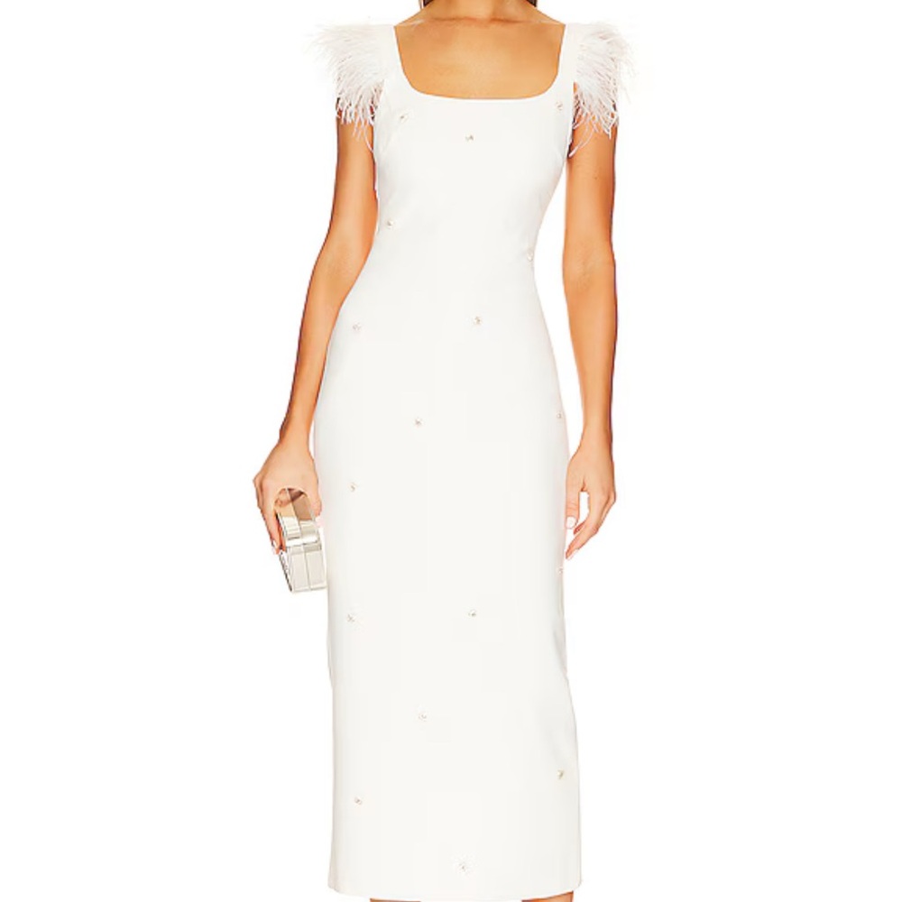 Likely Cameron White Midi Dress size 4